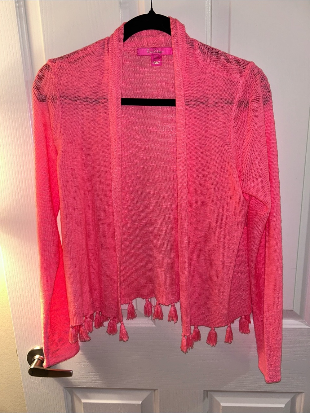 Coral Lilly Pulitzer cardigan
